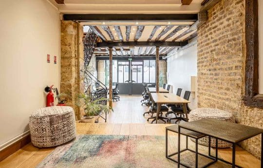 Myflexoffice bureau location paris 3 atelier saint martin espace informel