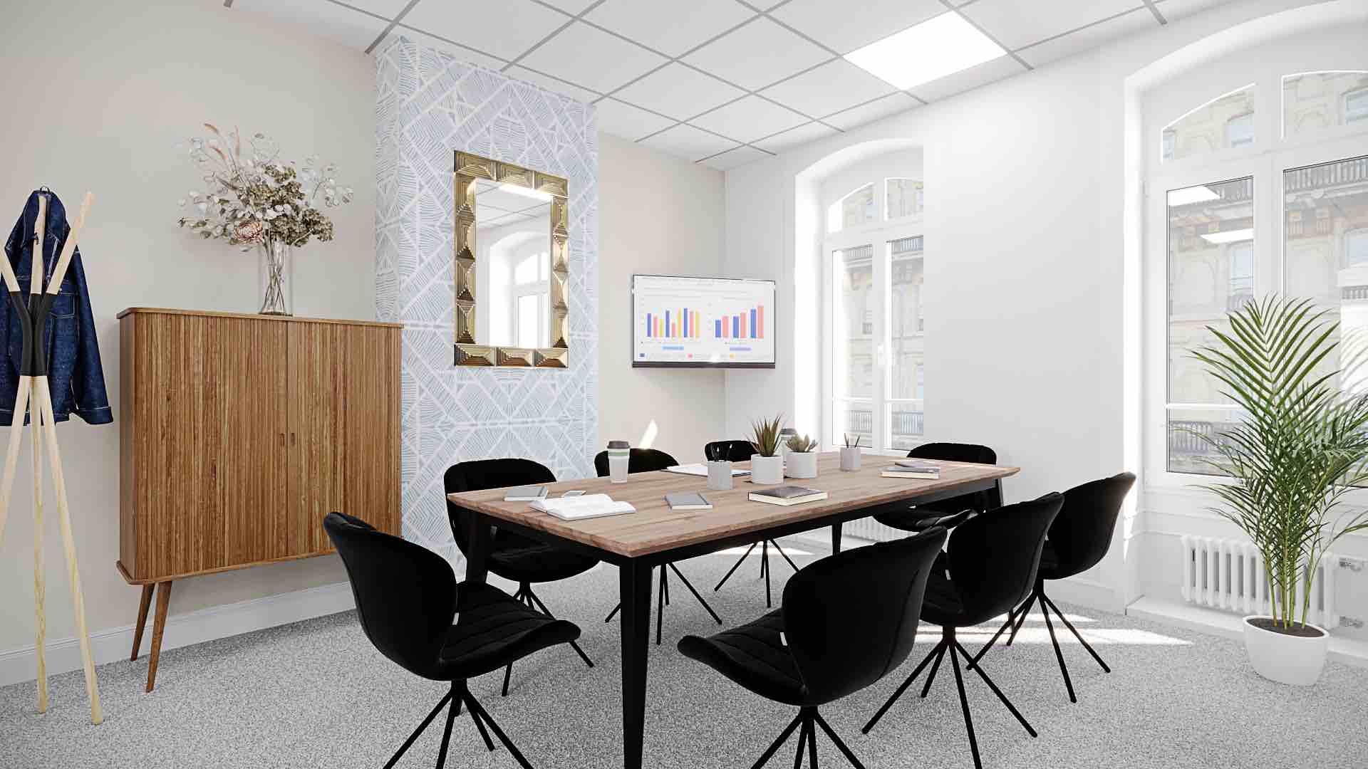 Myflexoffice location de bureaux Lyon 69002 Le Cordelier Salle de reunion