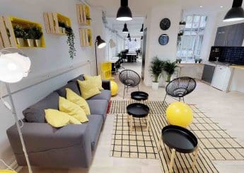 Myflexoffice Location de bureaux Paris 10 La Fabrique des Petites Ecuries Espace detente