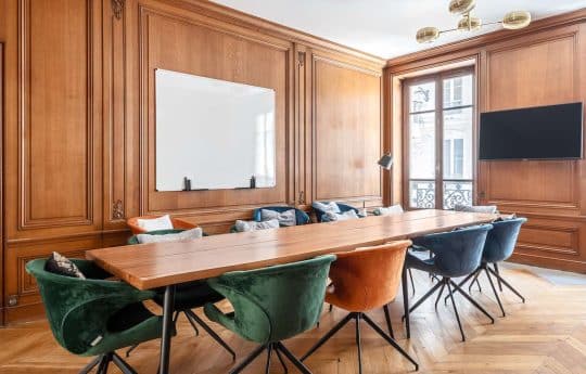 Myflexoffice location bureau à louer Paris 75009 Philatéliste salle de réunion