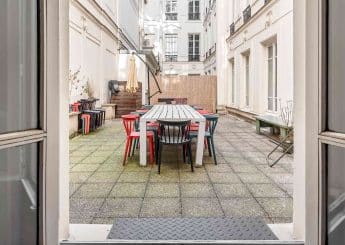 Myflexoffice location bureau à louer Paris 75009 Philatéliste terrasse