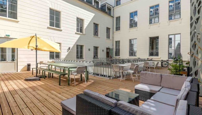 Myflexoffice location bureaux Paris 10 Maison de lEchiquier Terrasse 4
