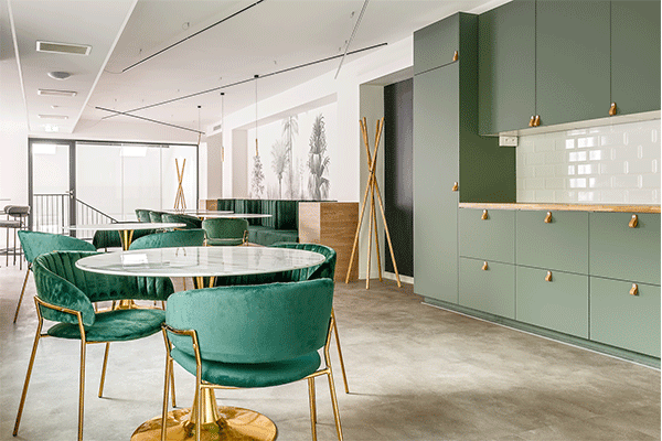 Myflexoffice location bureaux paris 9 le Cezanne Espace restauration 2
