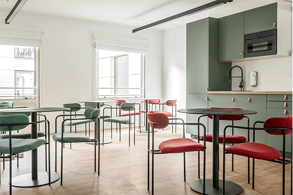 Myflexoffice location bureaux paris 9 le Cezanne Espace restauration