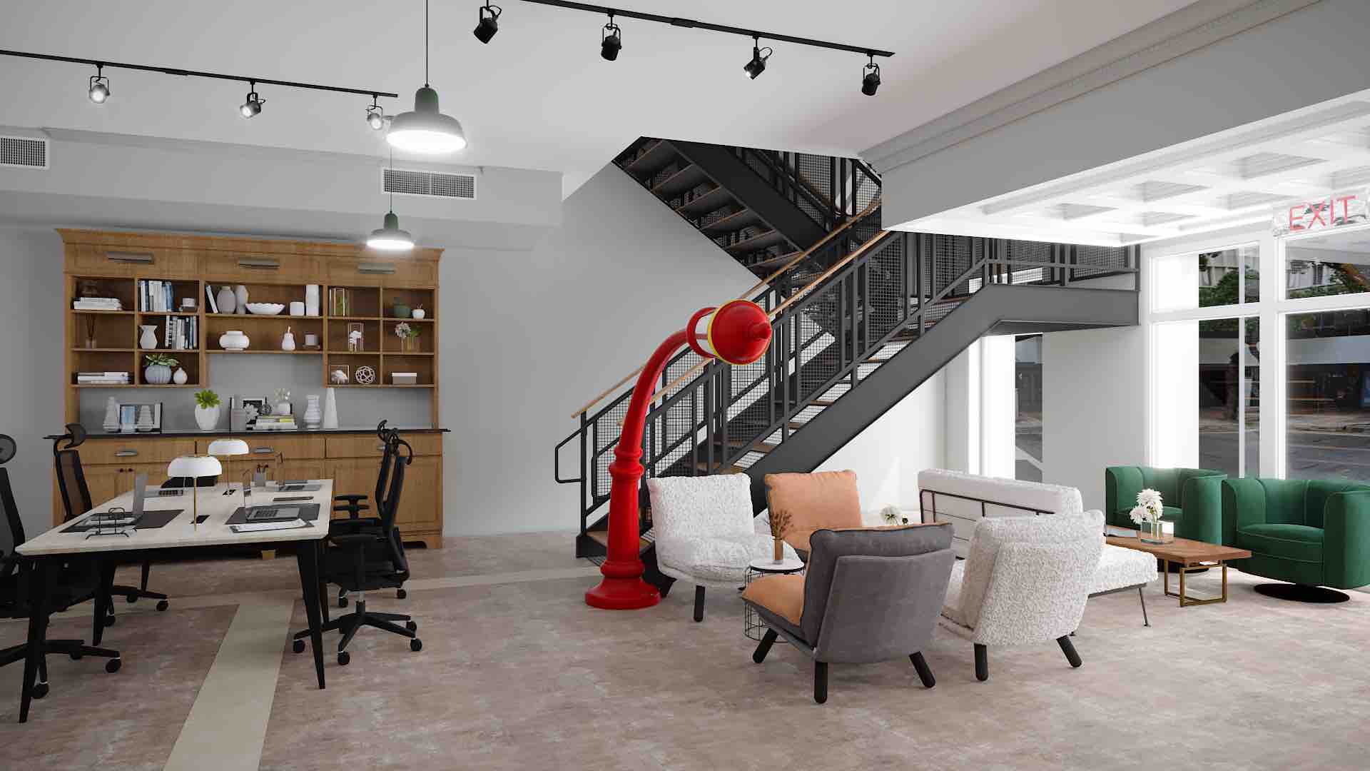 myflexoffice office rent miami the flagship lobby