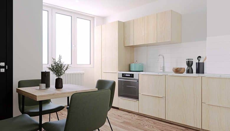 Myflexoffice Location bureau lyon 3 Le crequi espace cuisine