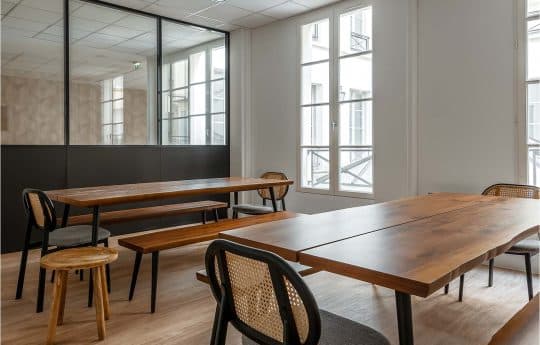 Myflexoffice location bureaux Paris 75009 Le Woody Espace lunch 2