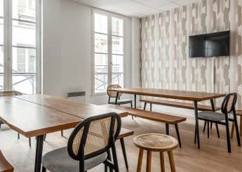 Myflexoffice location bureaux Paris 75009 Le Woody Espace lunch