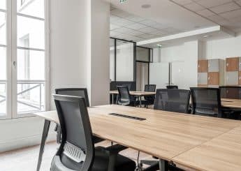 Myflexoffice location bureaux Paris 75009 Le Woody Open space