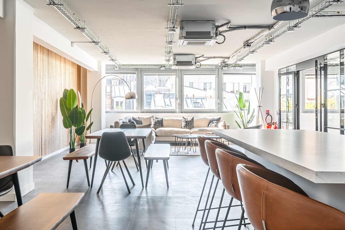 Myflexoffice location bureaux paris 5 le pégase cuisine
