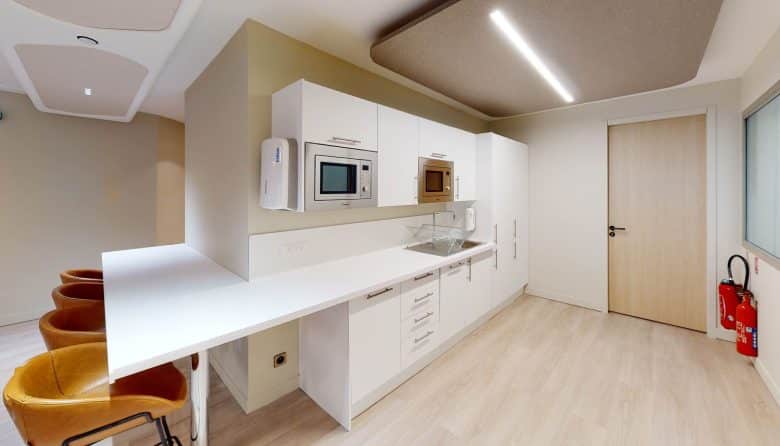 Myflexoffice location de bureaux Paris 75009 LEcrin Cuisine
