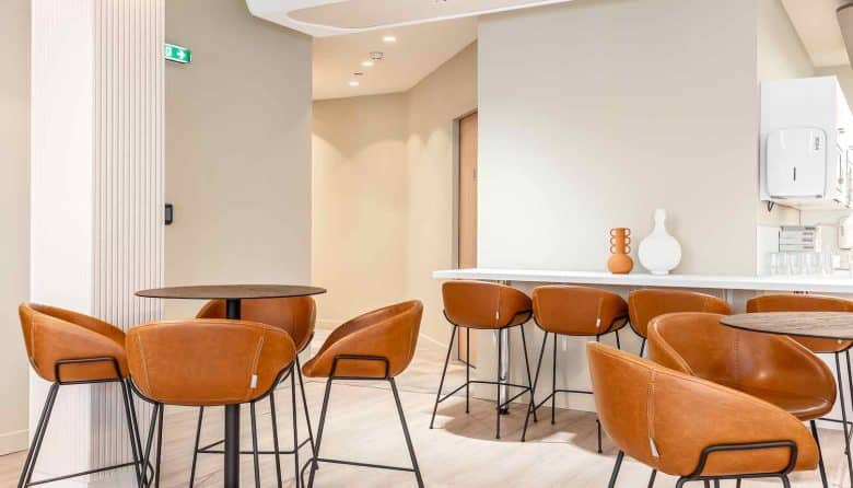 Myflexoffice location de bureaux Paris 75009 LEcrin Espace Restauration
