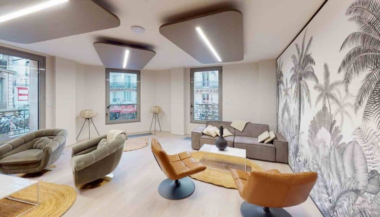 Myflexoffice location de bureaux Paris 75009 LEcrin Espace detente