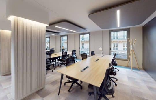 Myflexoffice location de bureaux Paris 75009 LEcrin Open space 2