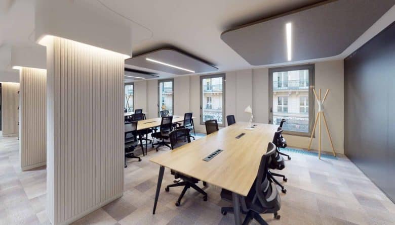 Myflexoffice location de bureaux Paris 75009 LEcrin Open space 2