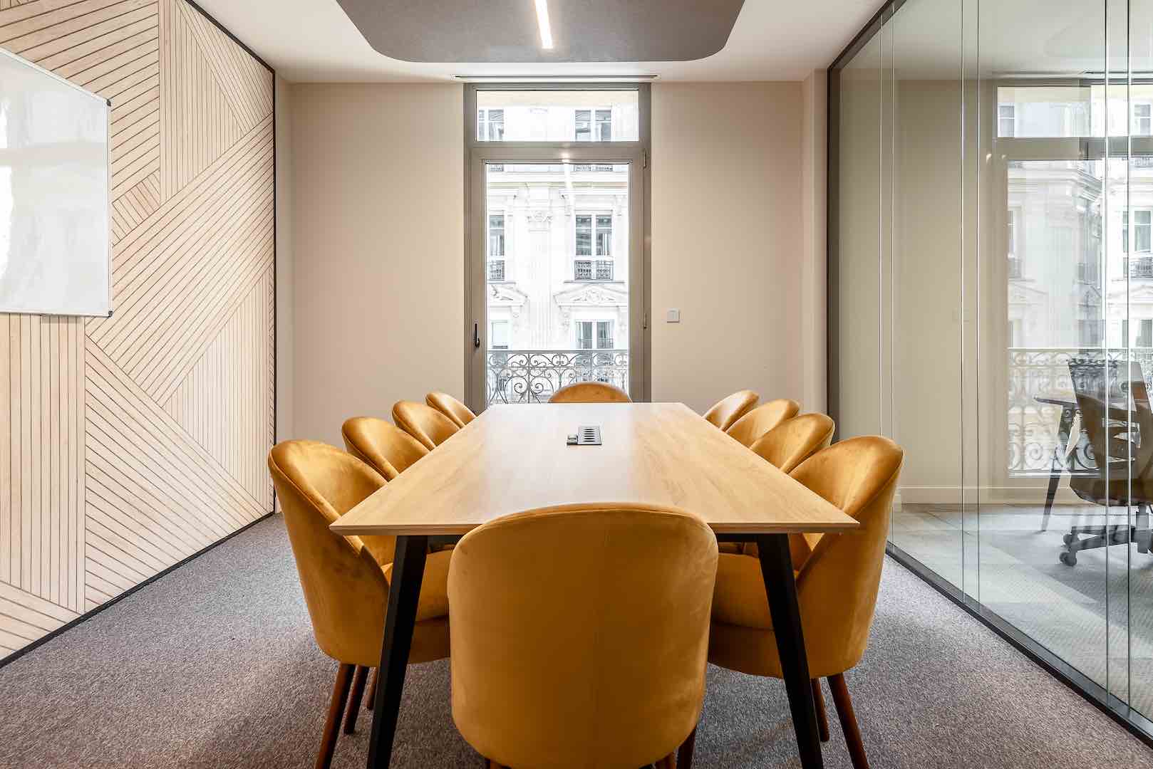Myflexoffice location de bureaux Paris 75009 LEcrin Salle de reunion