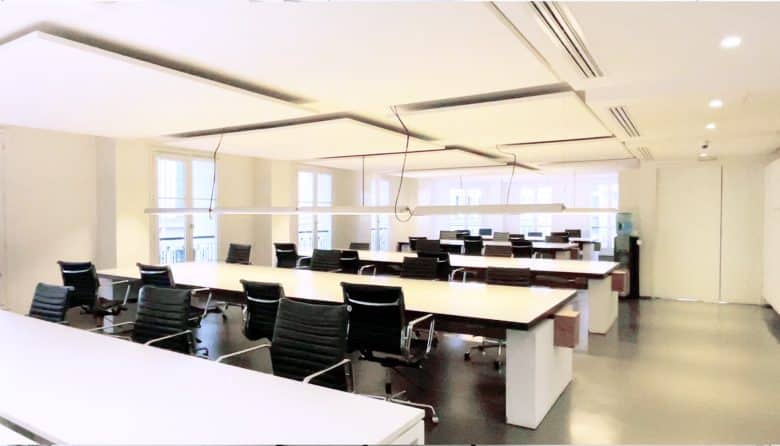 Myflexoffice location de bureaux Paris 9 Bonaparte Open space