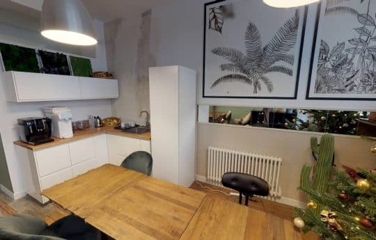 Myflexoffice bureau location paris 3 fond de cour Montmorency cuisine 2