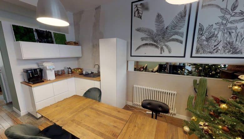 Myflexoffice bureau location paris 3 fond de cour Montmorency cuisine 2
