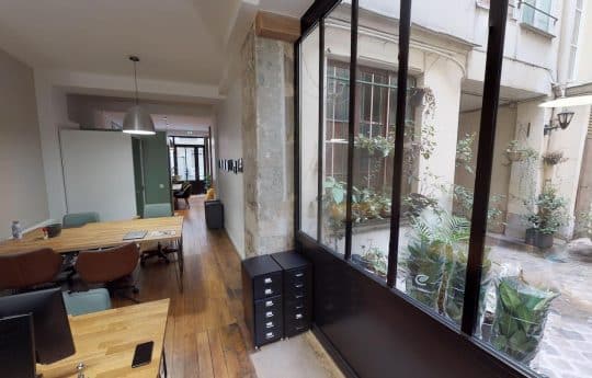 Myflexoffice bureau location paris 3 fond de cour Montmorency openspace 4