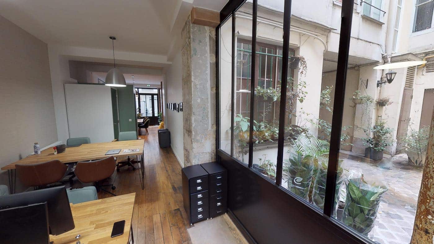 Myflexoffice bureau location paris 3 fond de cour Montmorency openspace 4