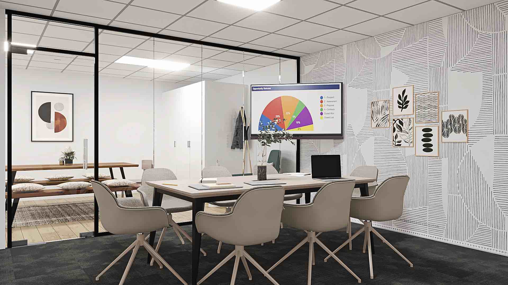 Myflexoffice location bureaux Lyon 3 La Caserne Salle de réunion