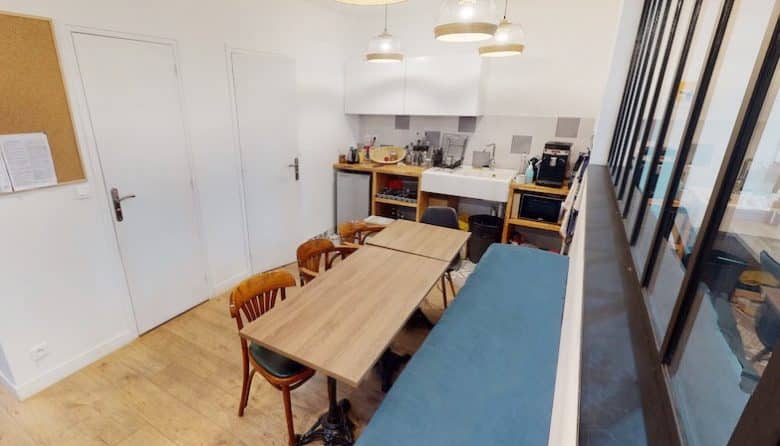 Myflexoffice location bureau à louer Paris 75011 Verrière Méricourt cuisine