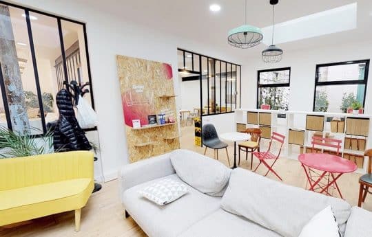 Myflexoffice location bureau à louer Paris 75011 Verrière Méricourt espace détente