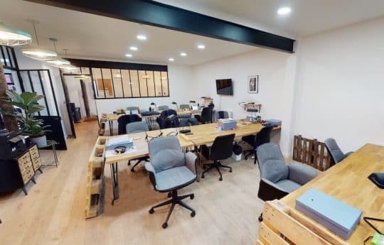Myflexoffice location bureau à louer Paris 75011 Verrière Méricourt openspace