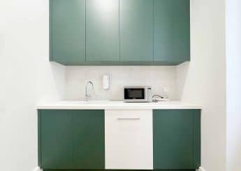 Myflexoffice location de bureaux Paris 8 Le Corday cuisine