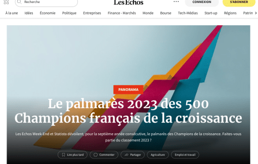 Myflexoffice les champions de la croissance 2023 les Echos
