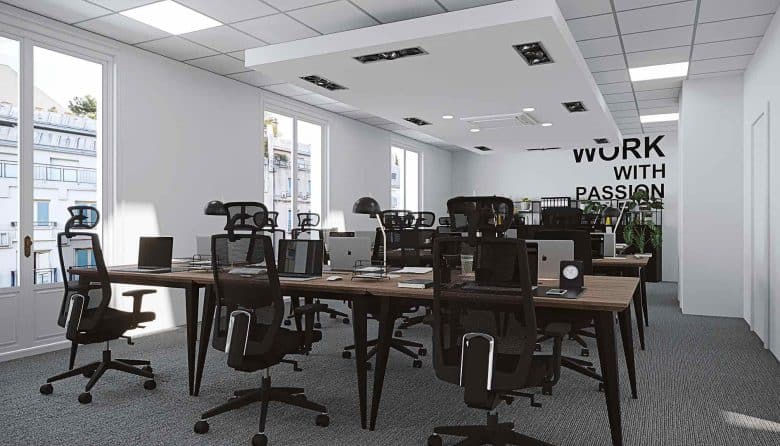 Myflexoffice location bureaux paris 9 Aristocrate Open space 2