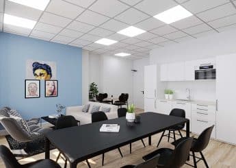 Myflexoffice Location bureaux Lille Le Corbusier espace détente