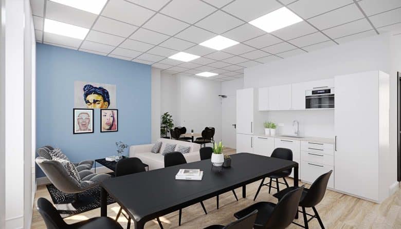 Myflexoffice Location bureaux Lille Le Corbusier espace détente